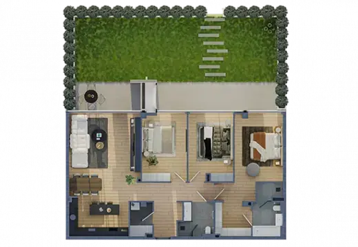 Apartment N 8 / floor: 2