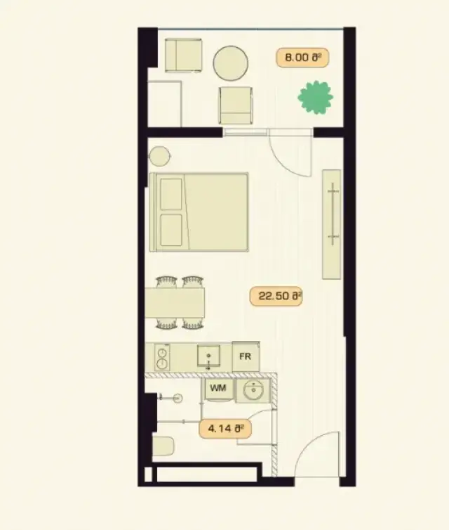 ბინა N 33  / სართული: