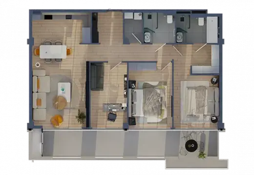 Apartment N 14 / floor: 3