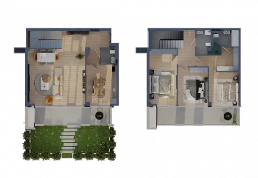 Apartment N 1 / floor: 1