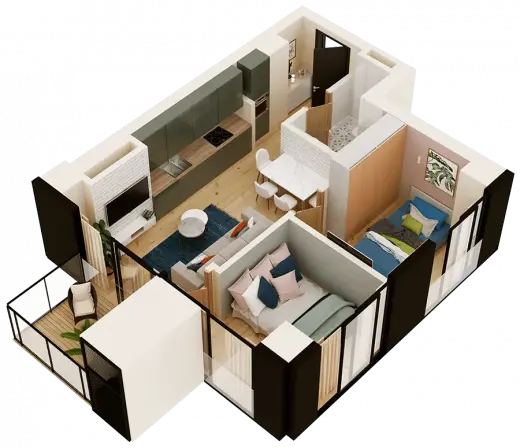 Apartment N 165 / floor: 13