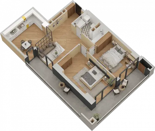 Apartment N 1412 / floor: 13