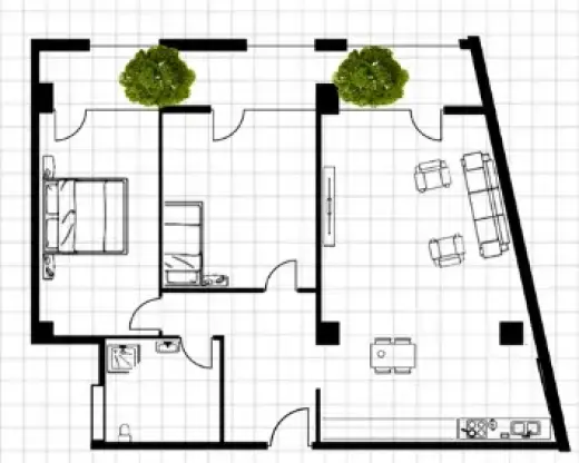 Apartment N73 sector 1 block B / სართული 7-8