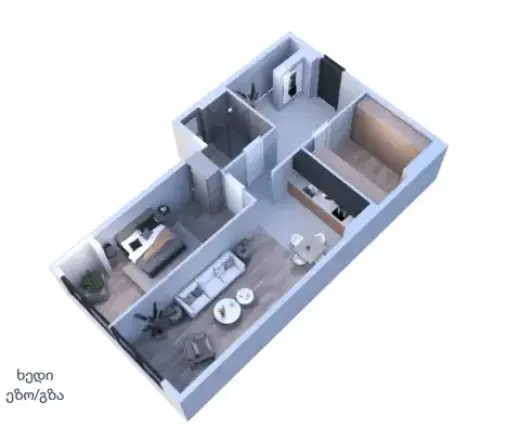 Apartment N5 sector 1 block B/ floor 1-2