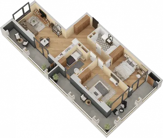 Apartment N 1307 / floor: 13
